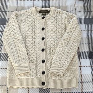 100% Merino Wool Inis Crafts Cardigan (Size XS/S)